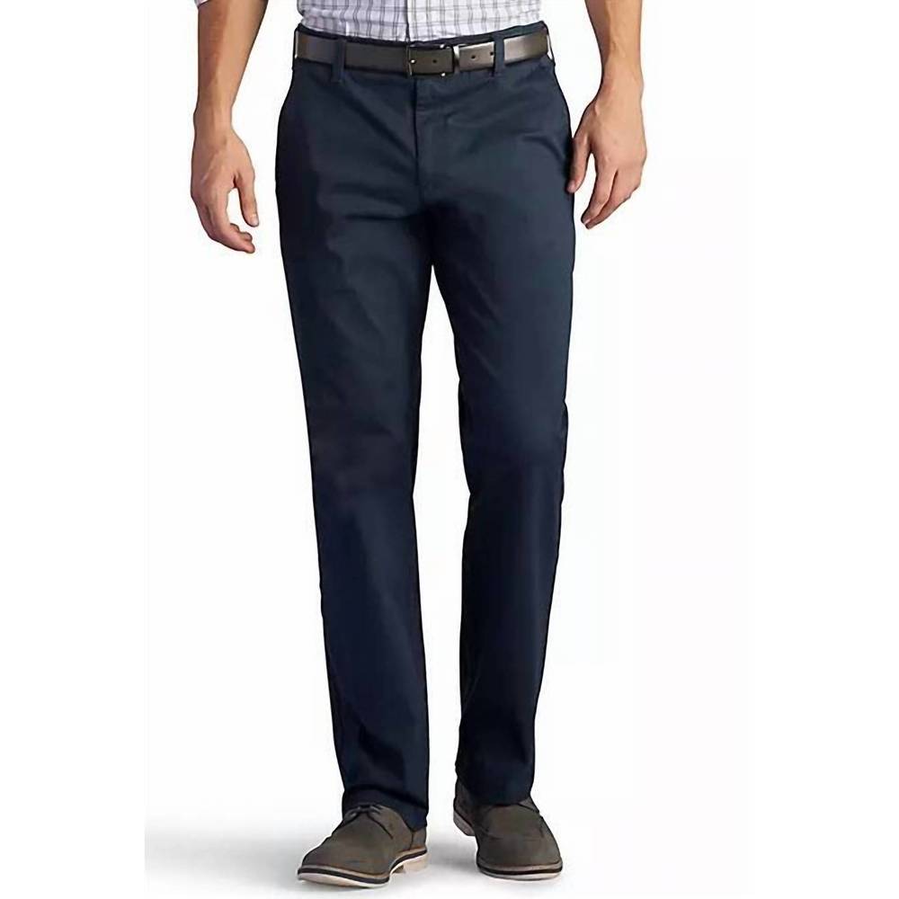 NEW LEE JEANS men's performance x-treme comfort flat front regular fit straight